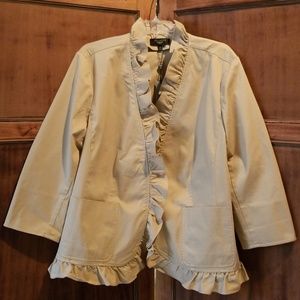 Talbots Woman Ruffled Blazer *NWT*